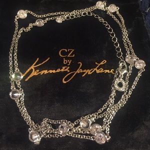 Kenneth Jay Lane 36” station necklace